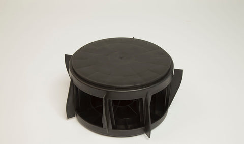 The Original Bucket Stool™ was designed to nest for compact storage. Two Bucket Stools™ pictured together.